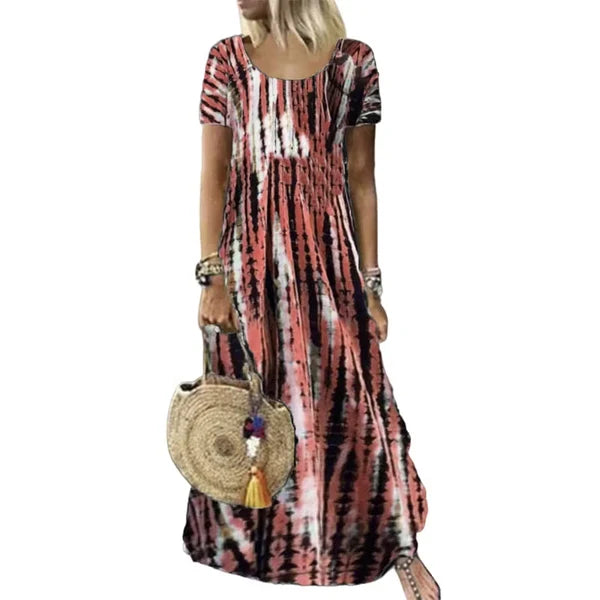 Women's Tie-Dye Print Dress
