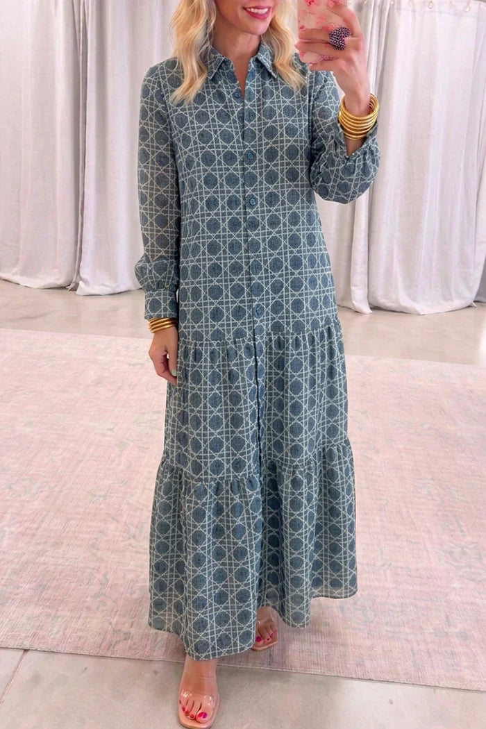 Casual Geometric Pattern Dress