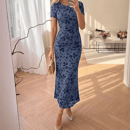 Women's Floral Mesh Mermaid Dress