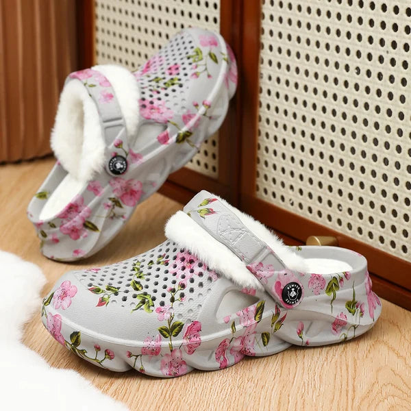 Women’s Floral Cozy Lined Clogs