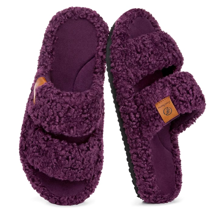 Women's Open-Toe Double-Strap Slippers