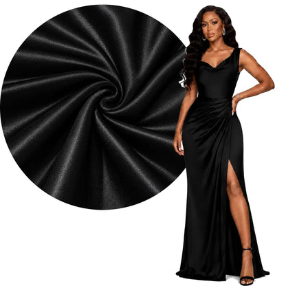 Women's Cowl Neck Ruched Slit Dress