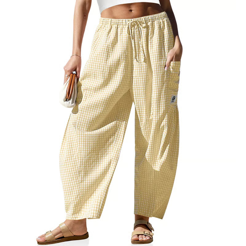 Women's Wide Leg Drawstring Cargo Pants