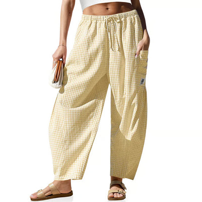 Women's Wide Leg Drawstring Cargo Pants