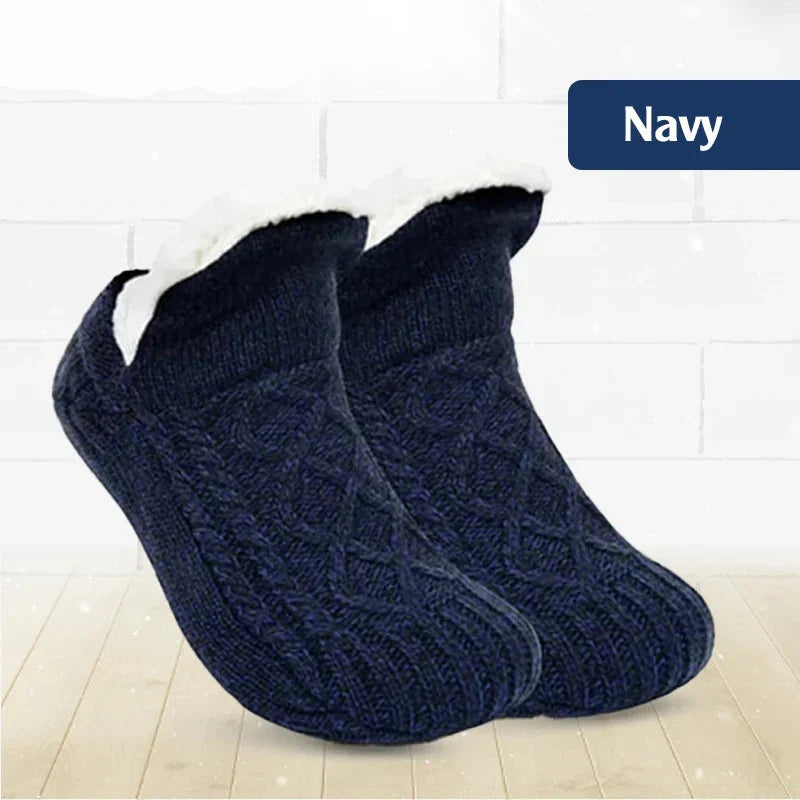 Cable-Knit Cozy Ankle Socks