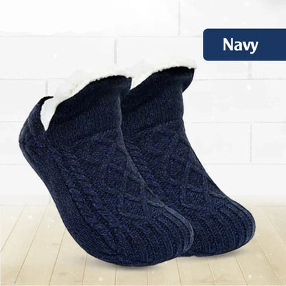 Cable-Knit Cozy Ankle Socks