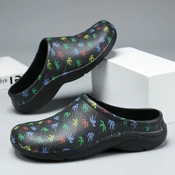 Women’s Coconut Tree Print Casual Slides