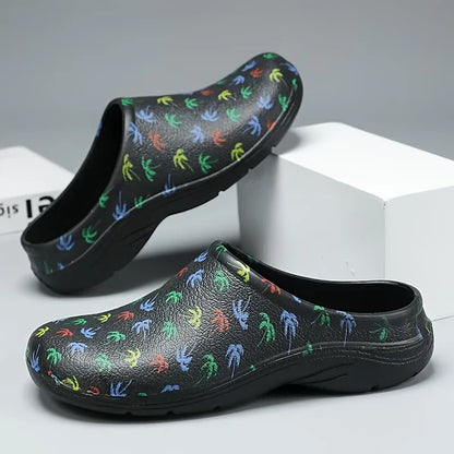 Women’s Coconut Tree Print Casual Slides