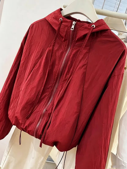 Women's Hooded Zip-Up Jacket
