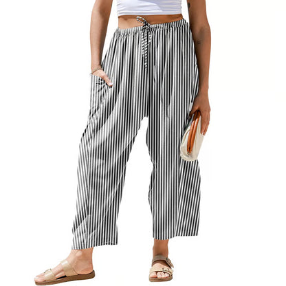 Women's Wide Leg Drawstring Cargo Pants