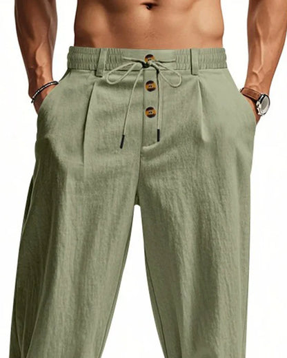 Men’s Casual Drawstring Straight Leg Pants