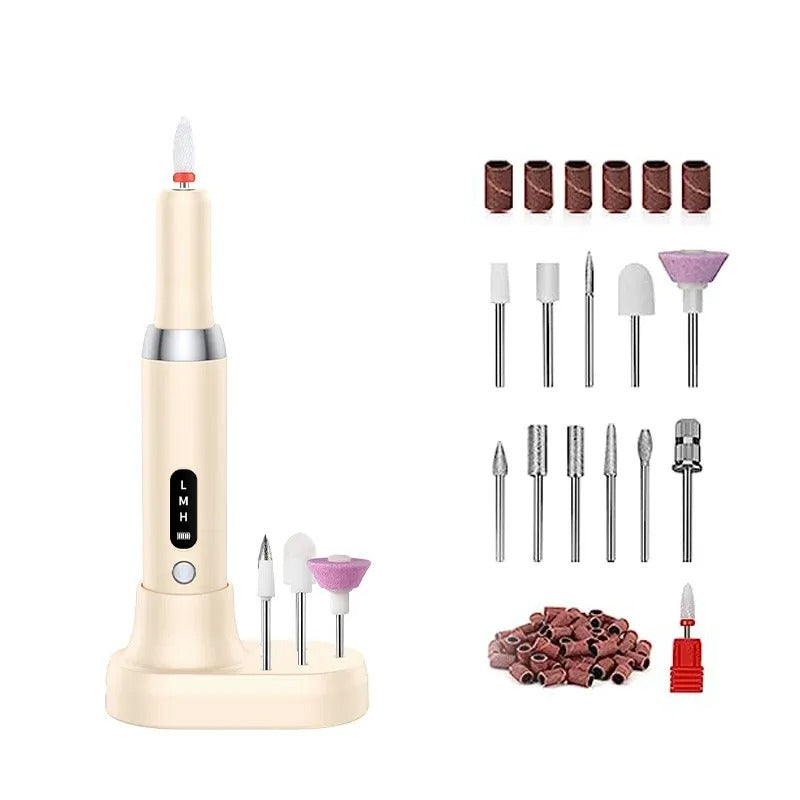 Electric Nail Care Kit with Rotary Attachments