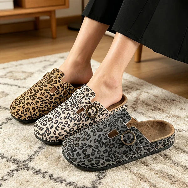 Women’s Leopard Print Casual Mules