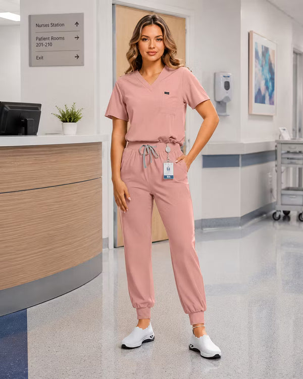 Women’s V-Neck Scrub Set