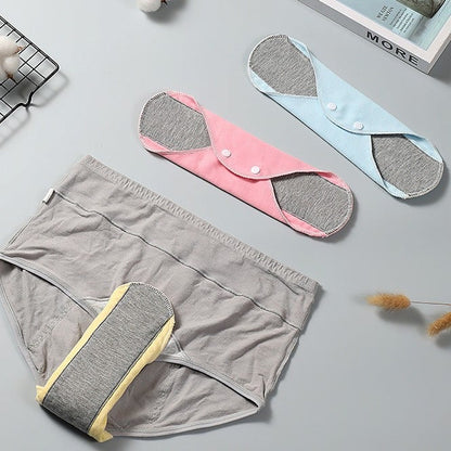 Reusable Leak-Proof Washable Incontinence Pads 8-Pack