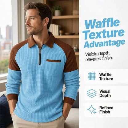 Men's Textured Quarter-Zip Pullover