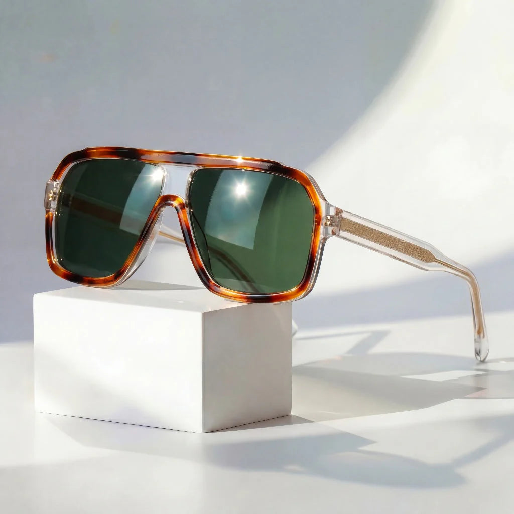 Raven Retro Oversized Sunglasses