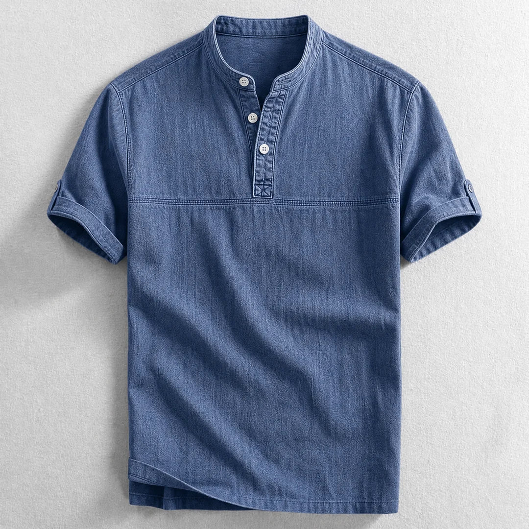 Men's Short Sleeve Henley Shirt