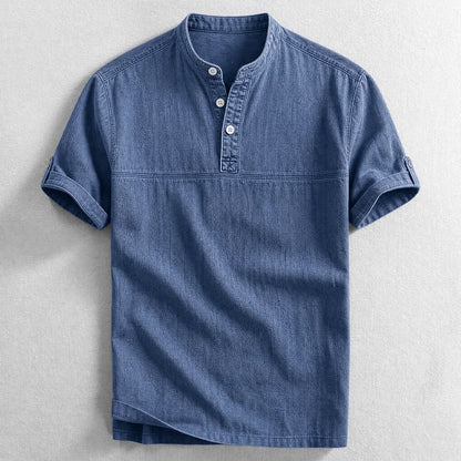 Men's Short Sleeve Henley Shirt