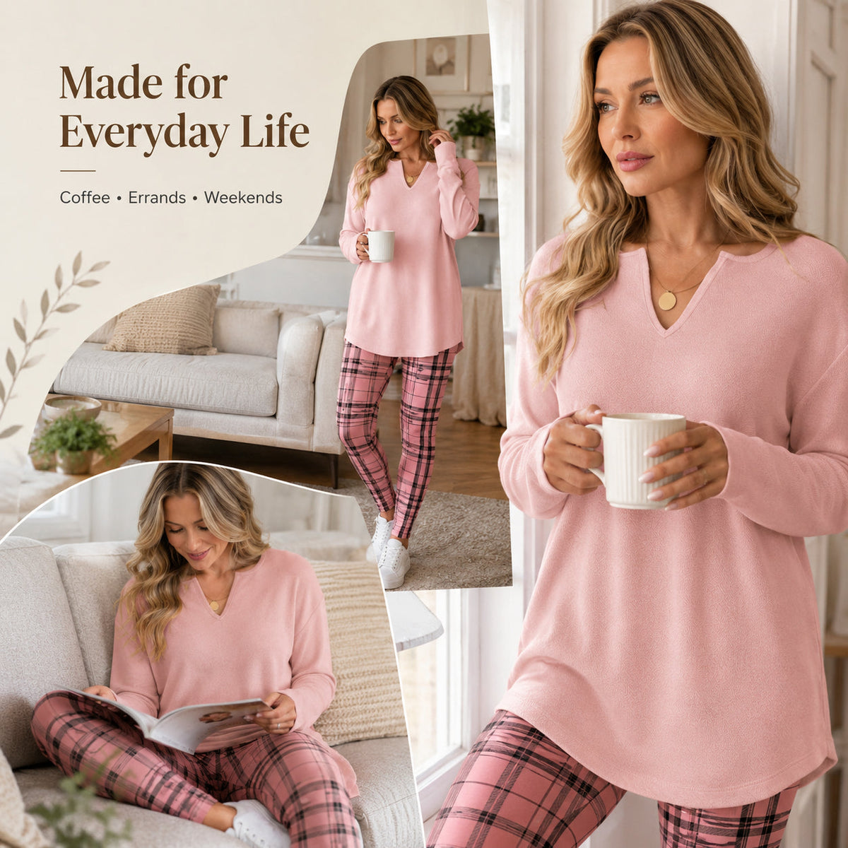 Women's Top and Leggings 2-Piece Set