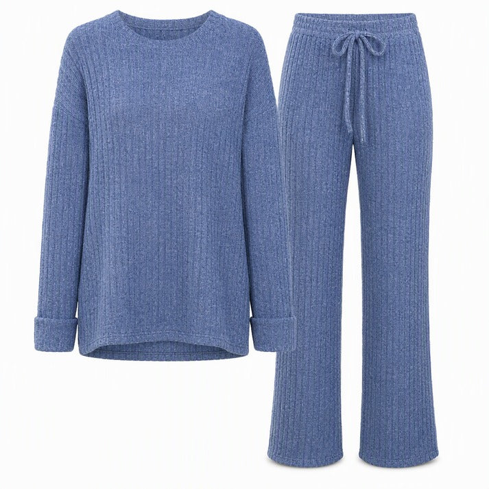 Women's Ribbed Two-Piece Lounge Set