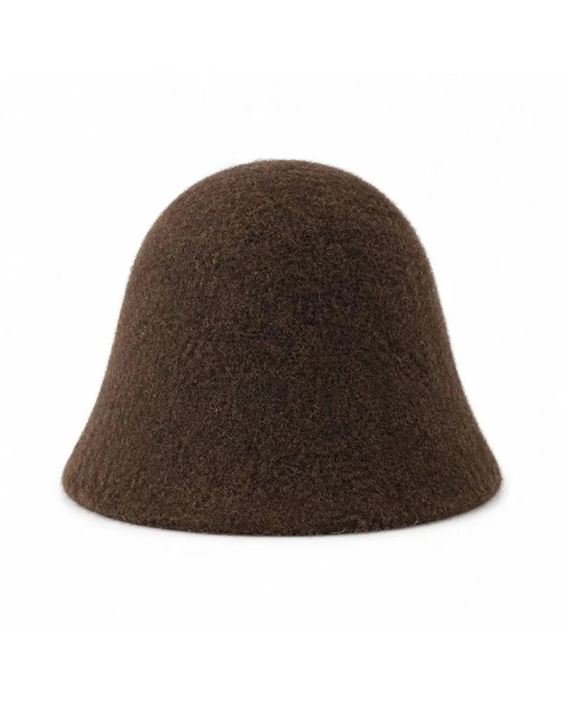 Women's Textured Bucket Hat with Rounded Crown