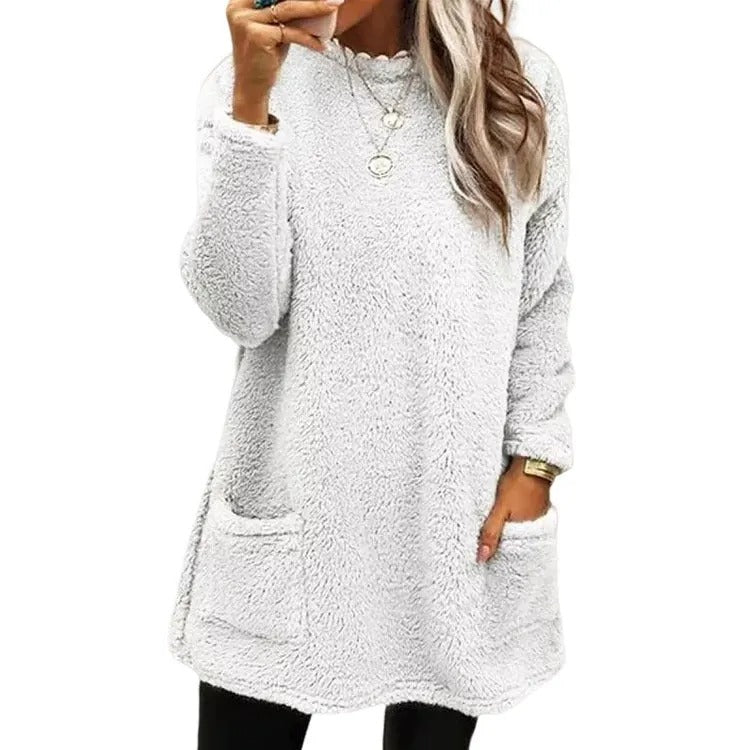 Women's Textured Round Neck Sweater