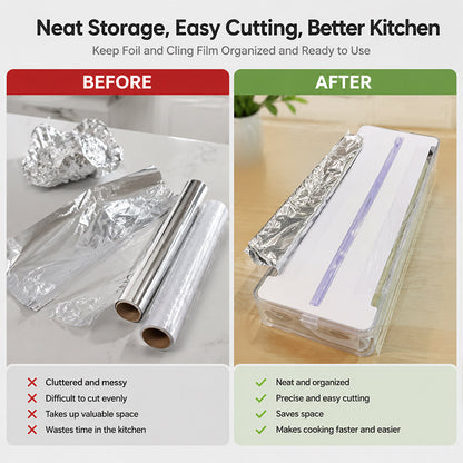 Kitchen Wrap Storage and Cutting Box