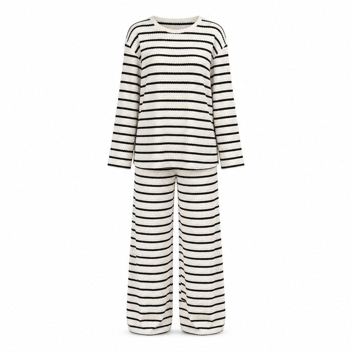 Women's Striped Two-Piece Lounge Set