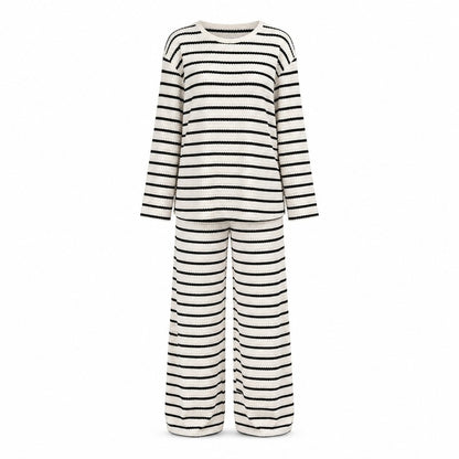 Women's Striped Two-Piece Lounge Set