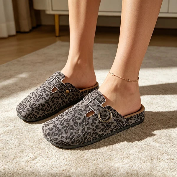 Women’s Leopard Print Casual Mules