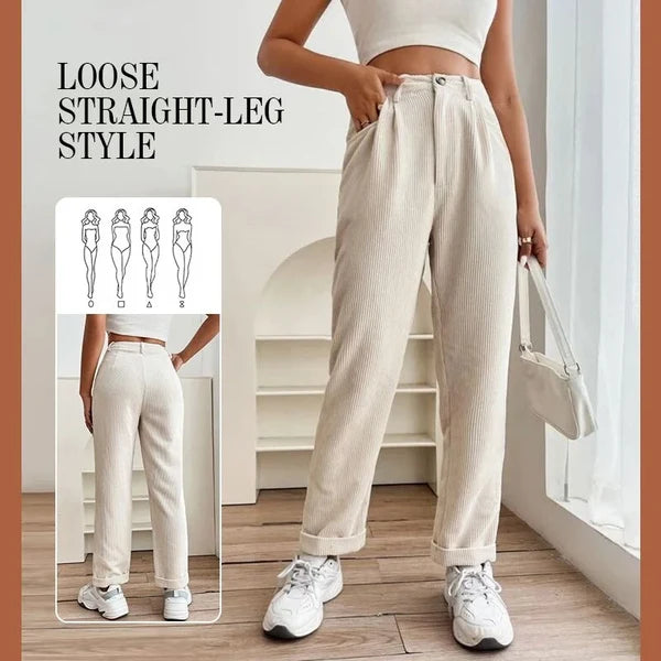 Women's Textured Straight-Leg Pants