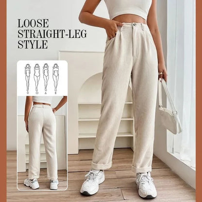 Women's Textured Straight-Leg Pants