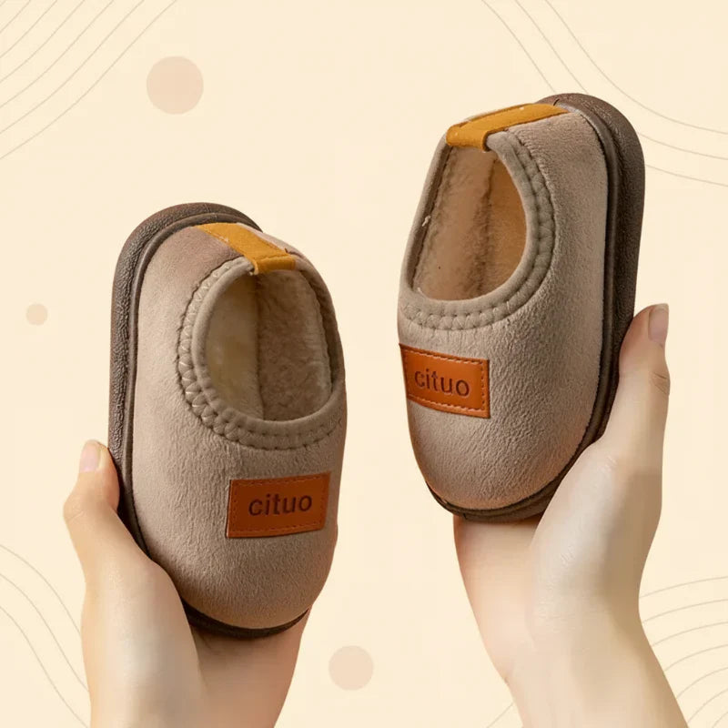 Children’s Cosy Plush-Lined Anti-Slip Winter House Booties