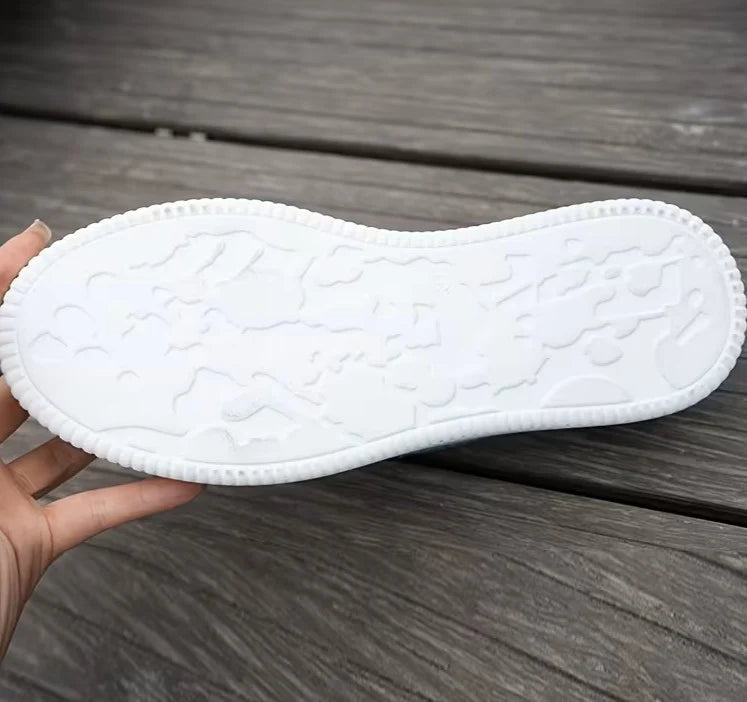 Women's Printed Platform Mule Sneakers