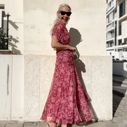 Women's Convertible Off-Shoulder Floral Maxi Dress