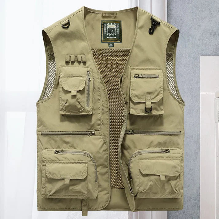 Men’s Lightweight Breathable Multi-Pocket Utility Vest