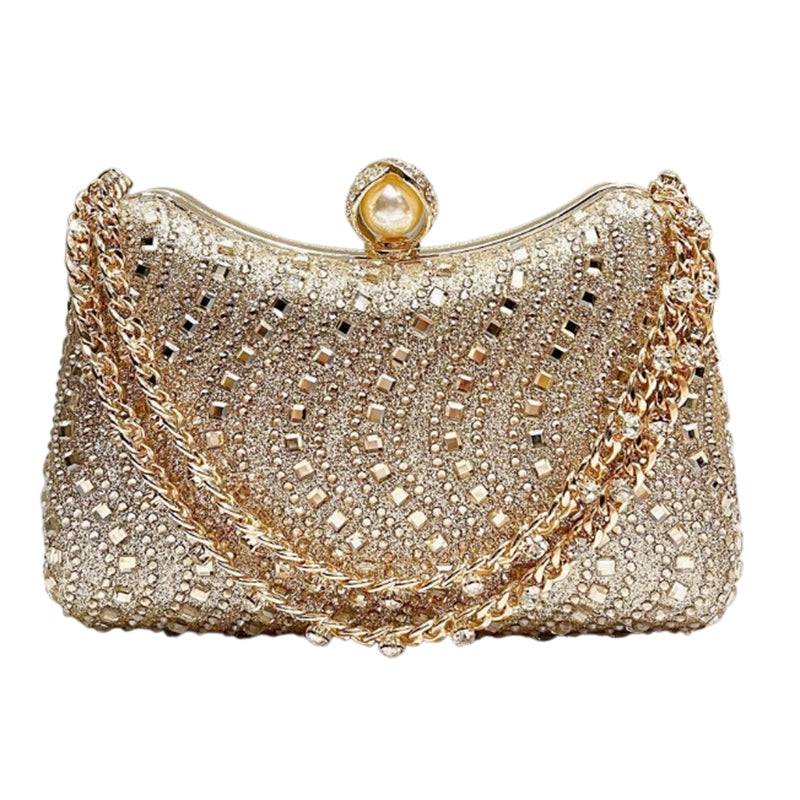 Women’s Pearl Clasp Evening Clutch