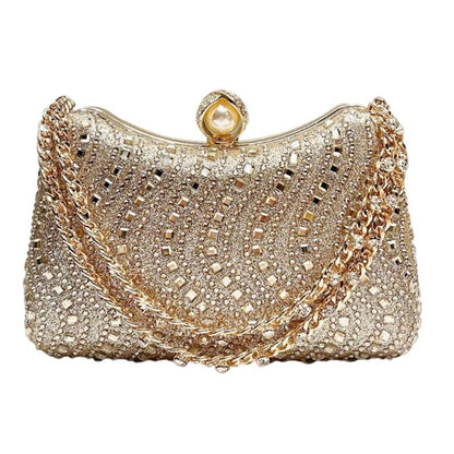 Women’s Pearl Clasp Evening Clutch