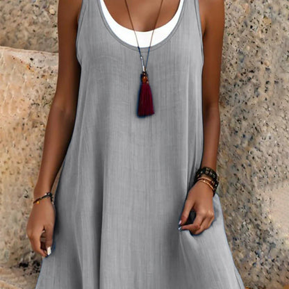 Women's Layered Look Sleeveless Tank Dress