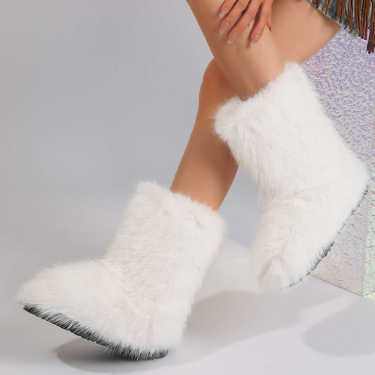 Women's Fluffy Plush Boots