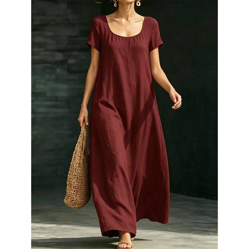 Women's Scoop Neck Maxi Dress