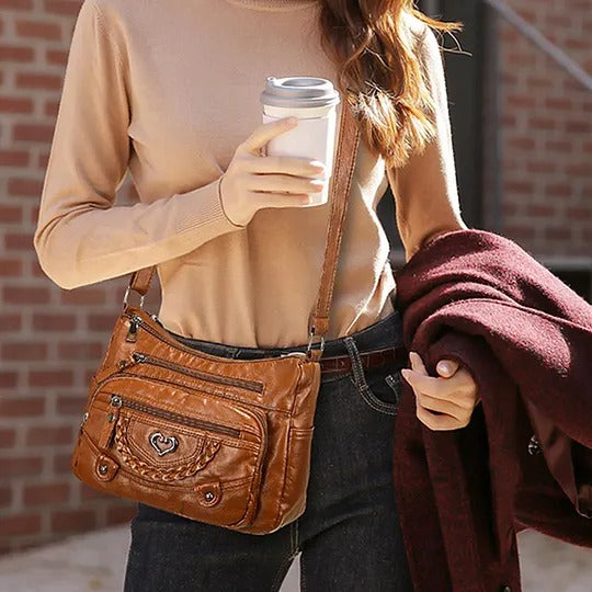 Women's Multi-Compartment Crossbody Bag