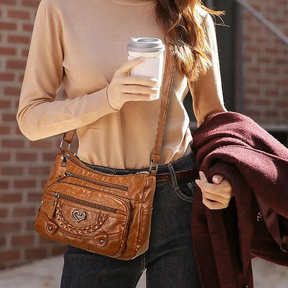 Women's Multi-Compartment Crossbody Bag