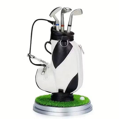Golf Bag Pen Holder with 3 Pen Set