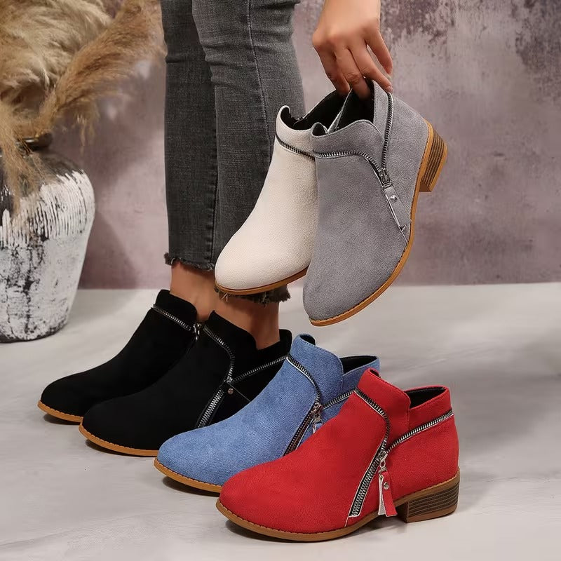 Women's Side-Zip Ankle Boots