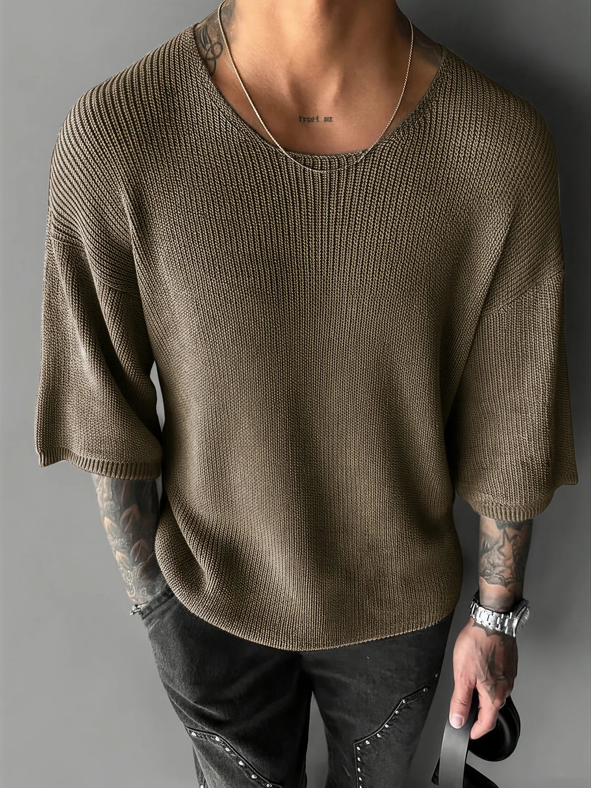 Men's Textured Knit Tee
