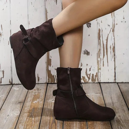 Women's Buckle Strap Ankle Boots