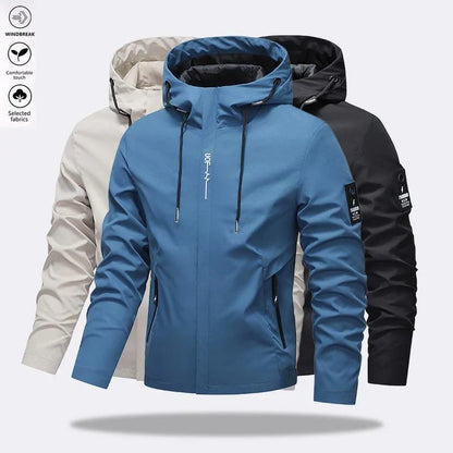 Men’s Drawstring Hooded Jacket