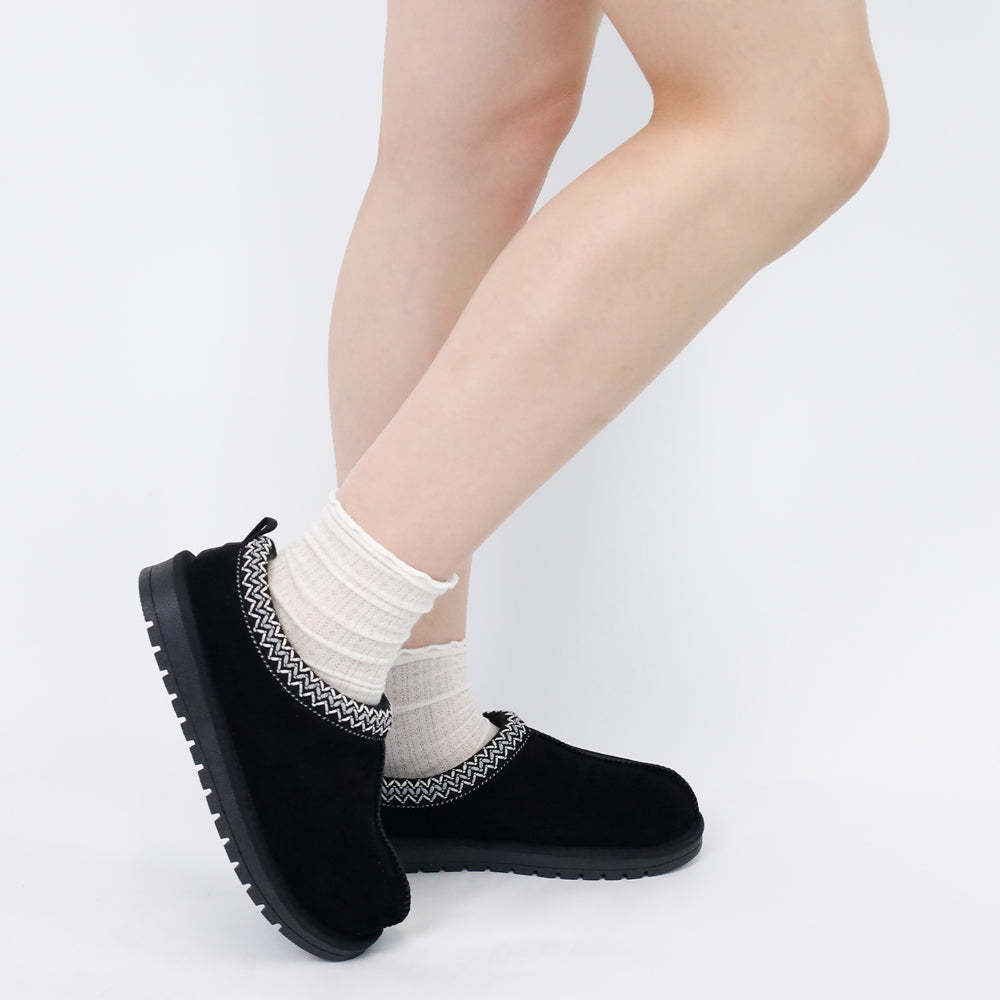 Women's Decorative Trim Slip-On Slippers
